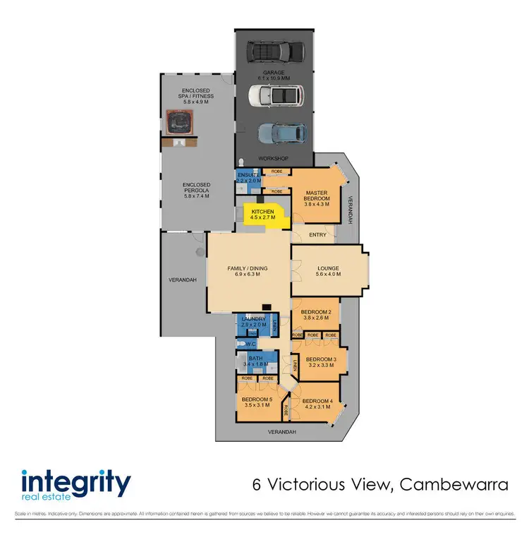 Floorplan of Homely house listing, 6 Victorious View, Cambewarra Village NSW 2540