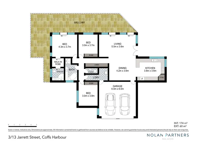 Floorplan of Homely apartment listing, 3/13 Jarrett Street, Coffs Harbour NSW 2450
