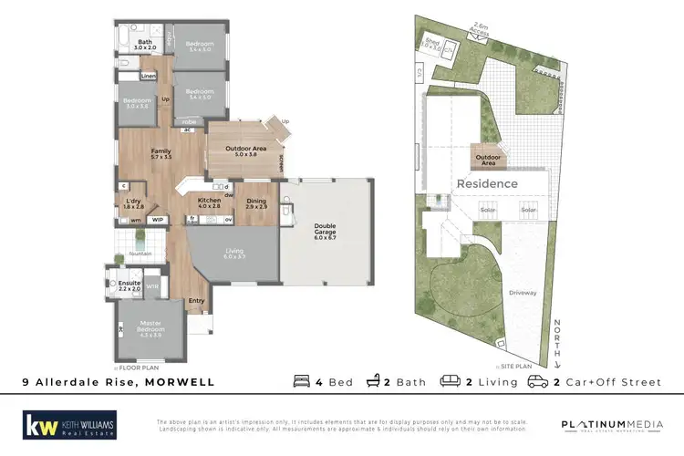 Floorplan of Homely house listing, 9 Allerdale Rise, Morwell VIC 3840