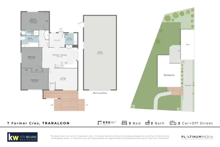 Floorplan of Homely house listing, 7 Farmer Crescent, Traralgon VIC 3844