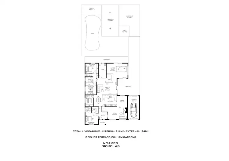Floorplan of Homely house listing, 5 Fisher Terrace, Fulham Gardens SA 5024