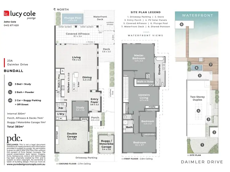 Floorplan of Homely house listing, 23A Daimler Drive, Bundall QLD 4217