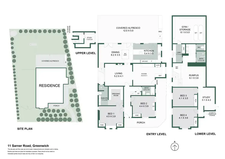 Floorplan of Homely house listing, 11 Sarner Road, Greenwich NSW 2065