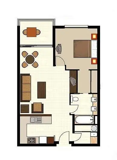 Floorplan of Homely apartment listing, 756/12-21 Gregory Street, Westcourt QLD 4870