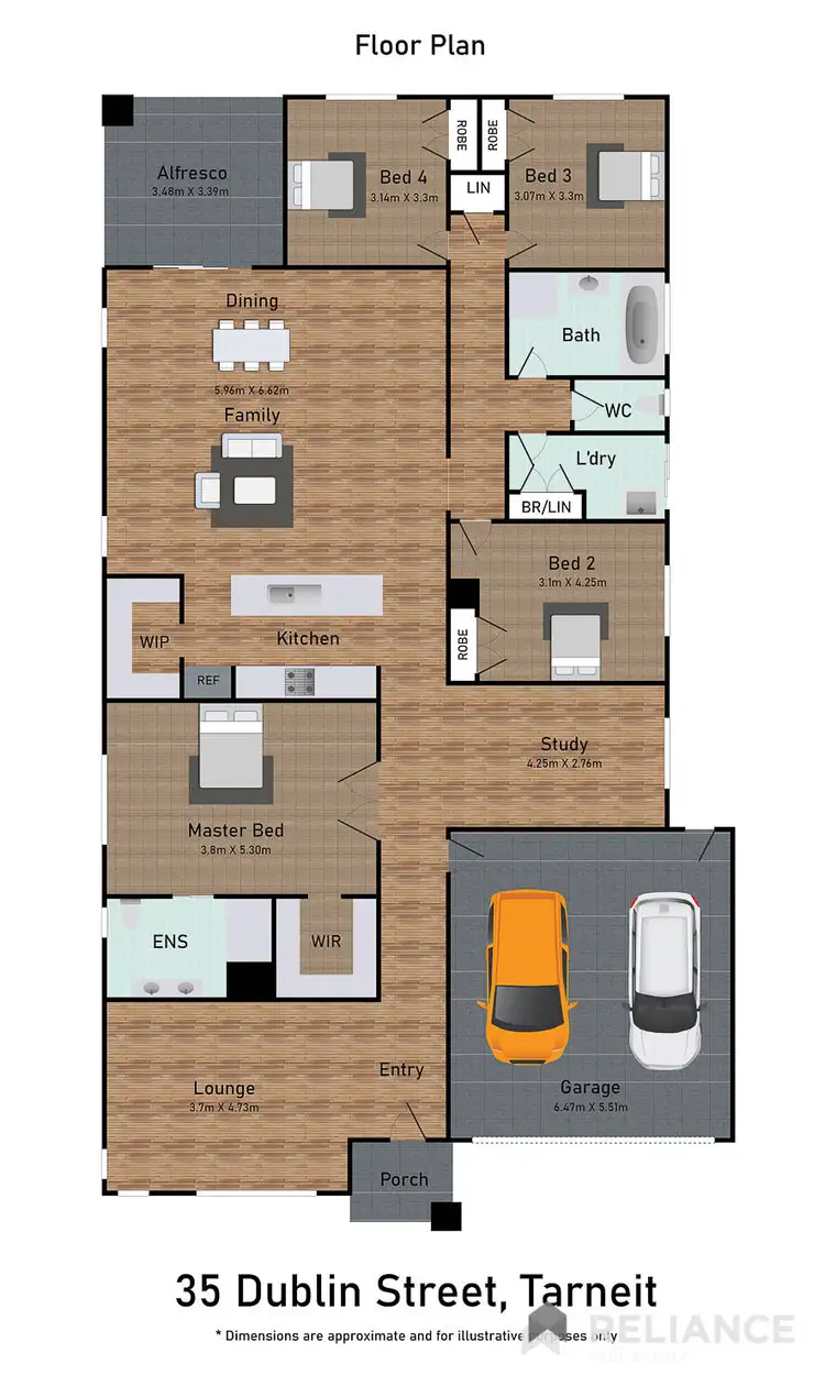 Floorplan of Homely house listing, 34 Dublin Street, Tarneit VIC 3029