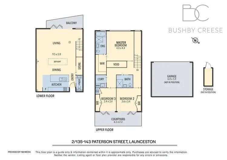 Floorplan of Homely townhouse listing, 2/135-143 Paterson Street, Launceston TAS 7250