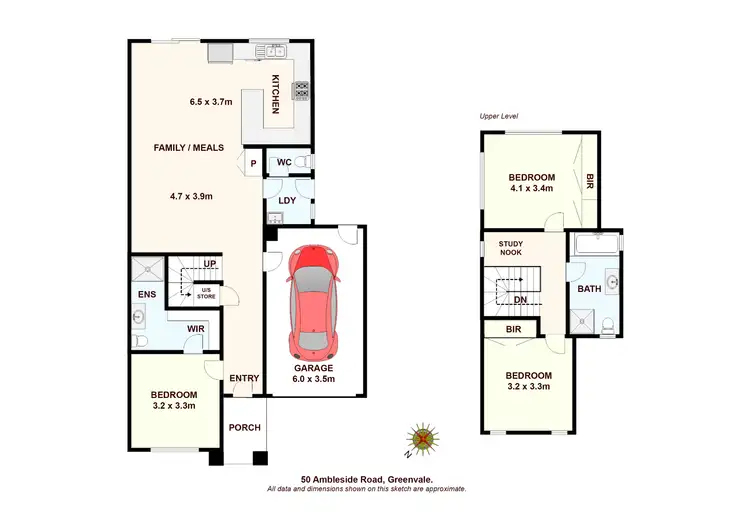 Floorplan of Homely townhouse listing, 50 Ambleside Road, Greenvale VIC 3059