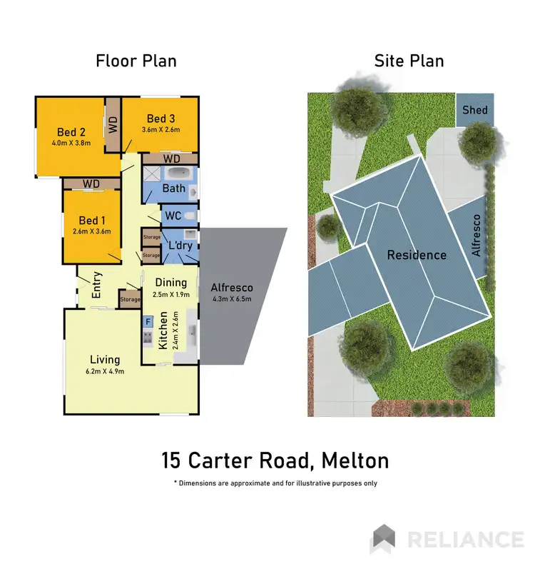 Floorplan of Homely house listing, 15 Carter Road, Melton VIC 3337