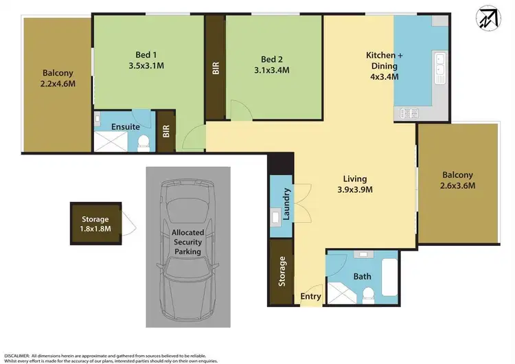 Floorplan of Homely apartment listing, 19/11-13 Octavia Street, Toongabbie NSW 2146