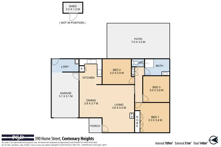 Floorplan of Homely house listing, 390 Hume Street, Centenary Heights QLD 4350