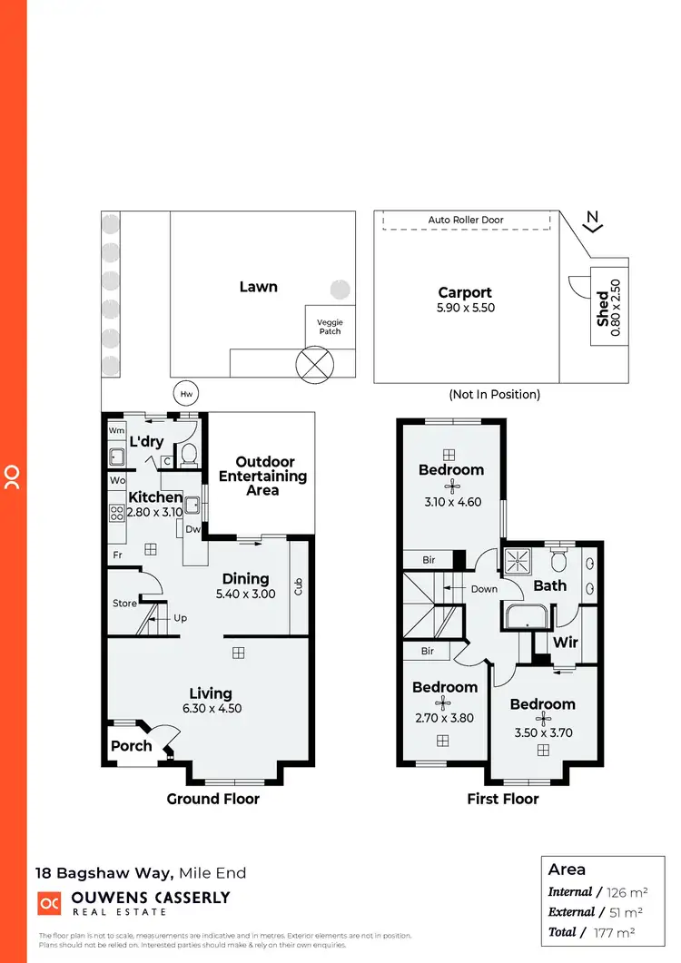 Floorplan of Homely townhouse listing, 18 Bagshaw Way, Mile End SA 5031