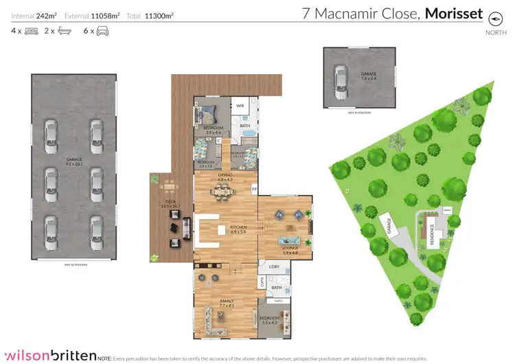 Floorplan of Homely rural property listing, 7 Macnamir Close, Morisset NSW 2264