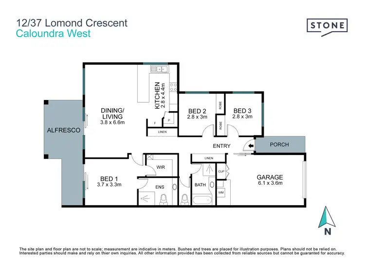 Floorplan of Homely retirement listing, 12/37 Lomond Crescent, Caloundra West QLD 4551