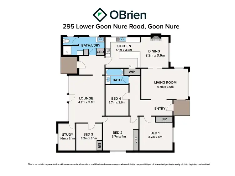 Floorplan of Homely house listing, 295 Lower Goon Nure Road, Goon Nure VIC 3875
