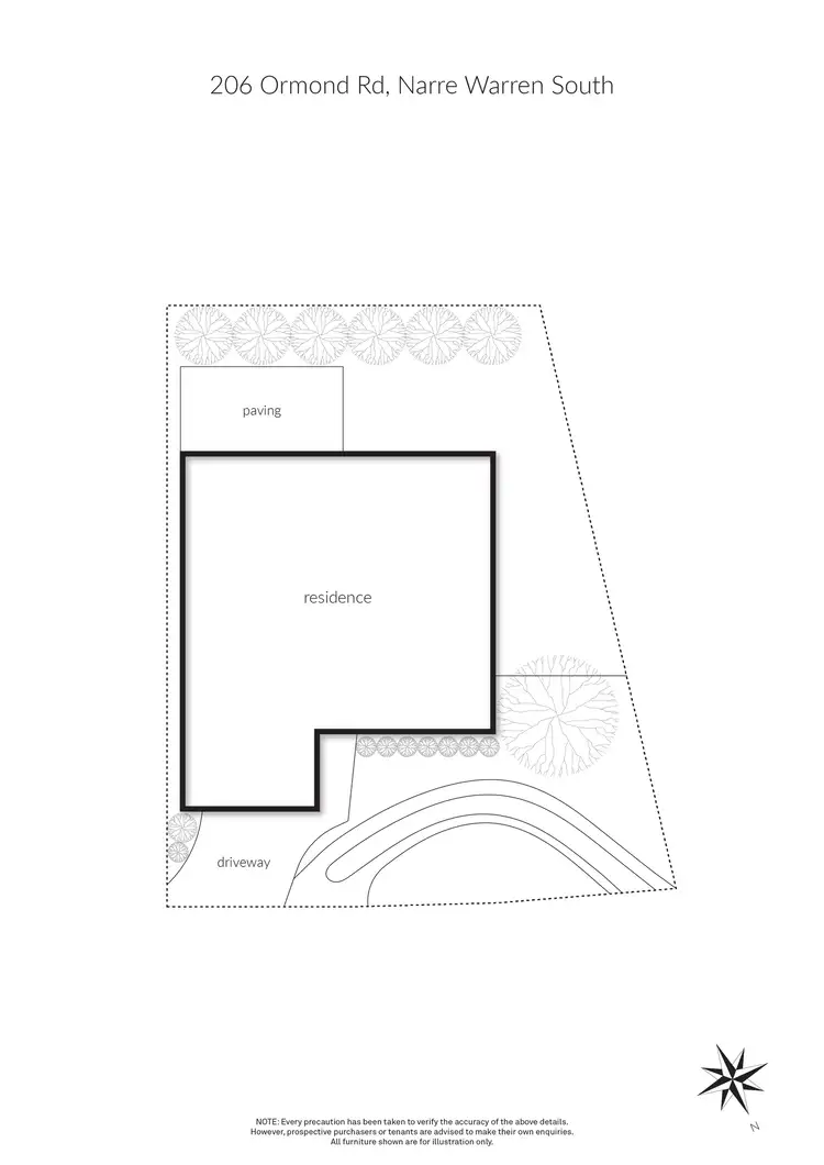 Floorplan of Homely house listing, 206 Ormond Road, Narre Warren South VIC 3805