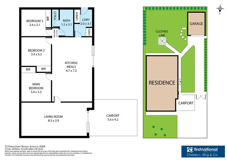 Floorplan of Homely house listing, 73 Pakenham Street, Echuca VIC 3564