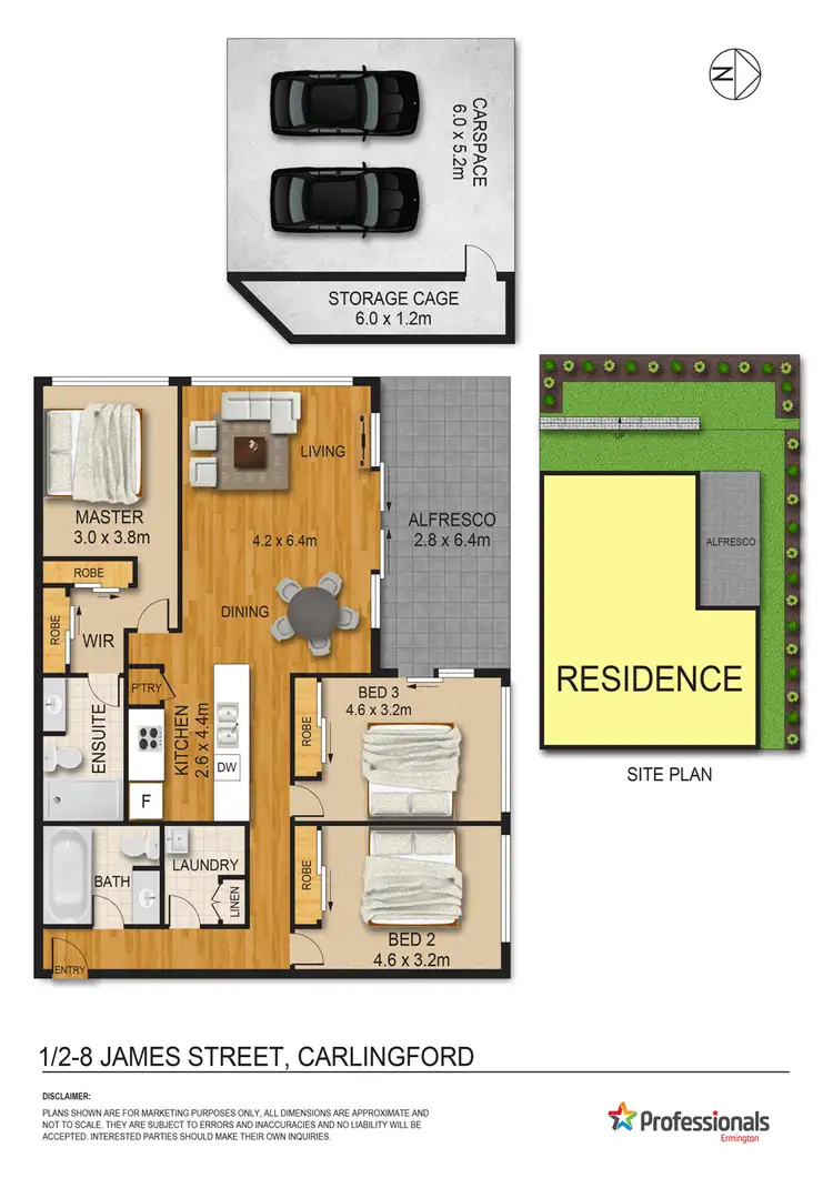 Floorplan of Homely apartment listing, 1/2-8 James Street, Carlingford NSW 2118