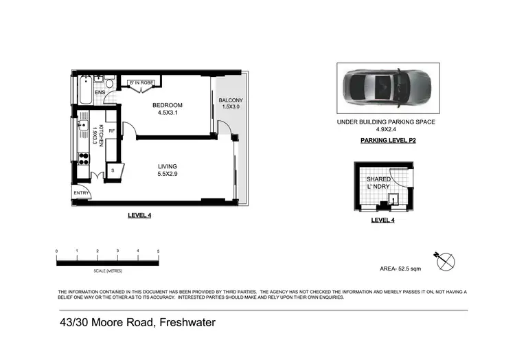 Floorplan of Homely apartment listing, 43/30 Moore Road, Freshwater NSW 2096