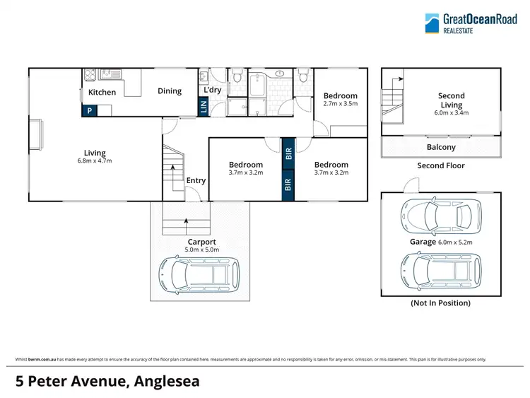 Floorplan of Homely house listing, 5 Peter Avenue, Anglesea VIC 3230