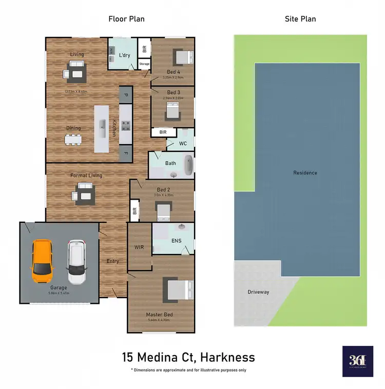 Floorplan of Homely house listing, 15 Medina Court, Harkness VIC 3337