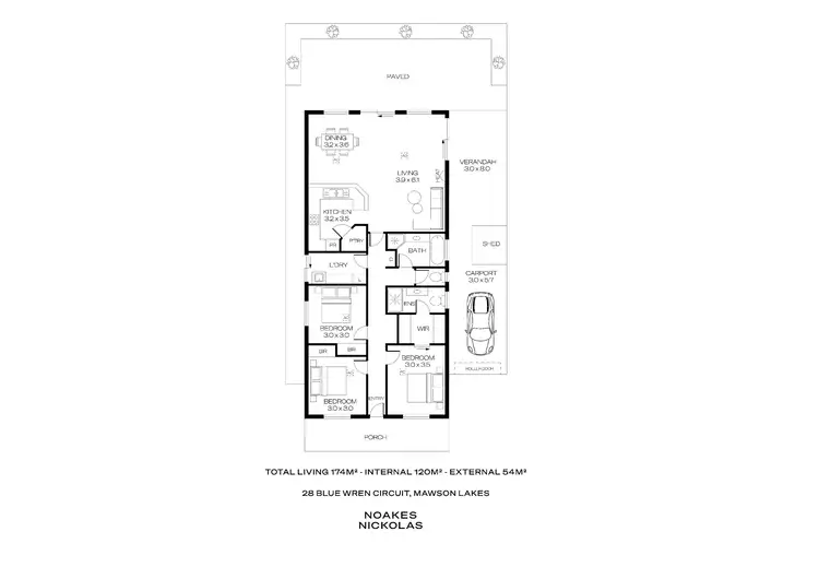 Floorplan of Homely house listing, 28 Blue Wren Circuit, Mawson Lakes SA 5095