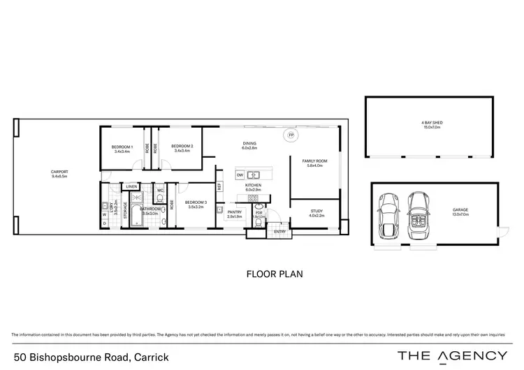 Floorplan of Homely house listing, 50 Bishopsbourne Road, Carrick TAS 7291