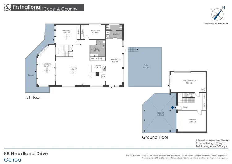 Floorplan of Homely house listing, 88 Headland Drive, Gerroa NSW 2534