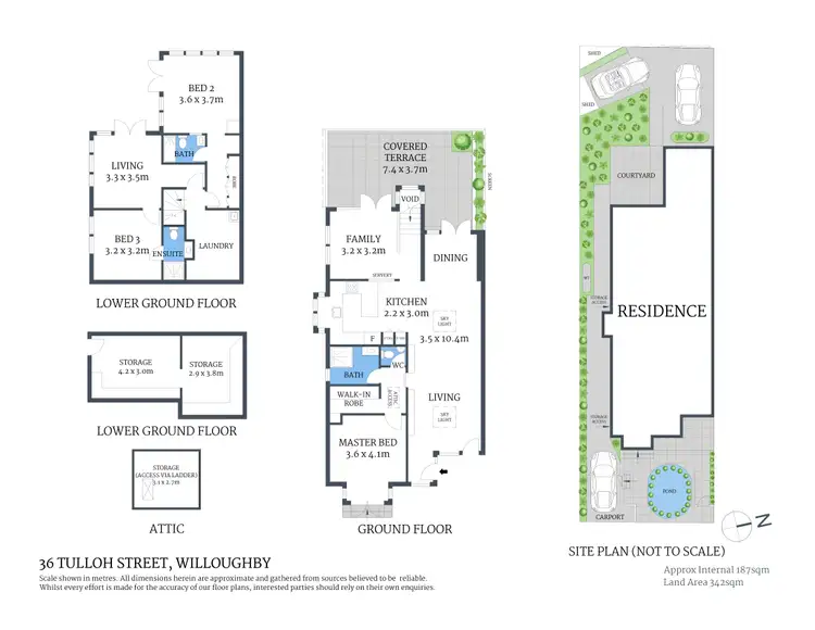 Floorplan of Homely semi-detached listing, 36 Tulloh Street, Willoughby NSW 2068