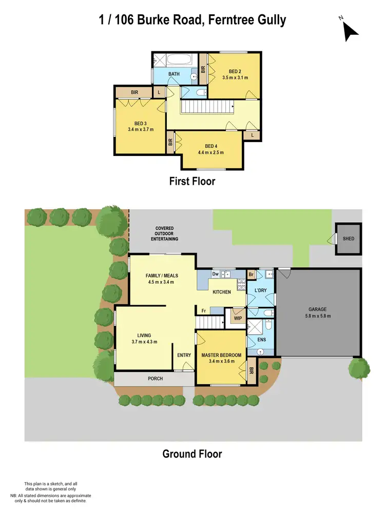 Floorplan of Homely townhouse listing, 1/106 Burke Road, Ferntree Gully VIC 3156