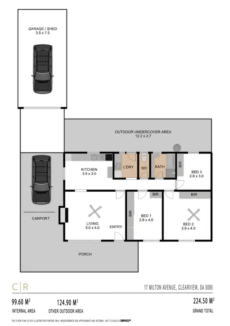 Floorplan of Homely house listing, 17 Milton Avenue, Clearview SA 5085