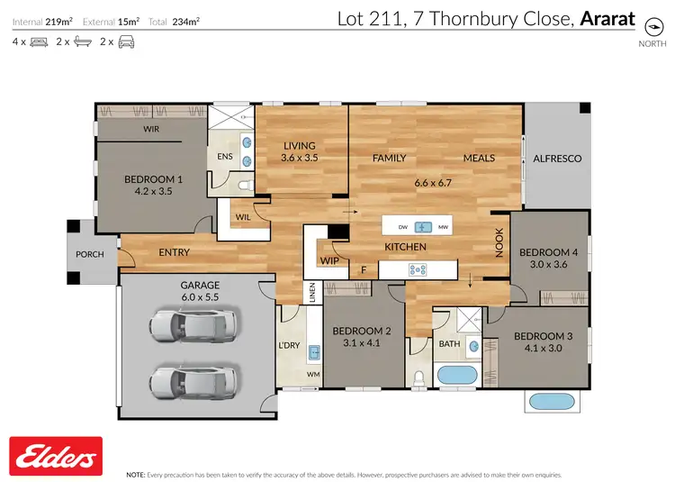 Floorplan of Homely house listing, 7 Thornbury Close, Ararat VIC 3377