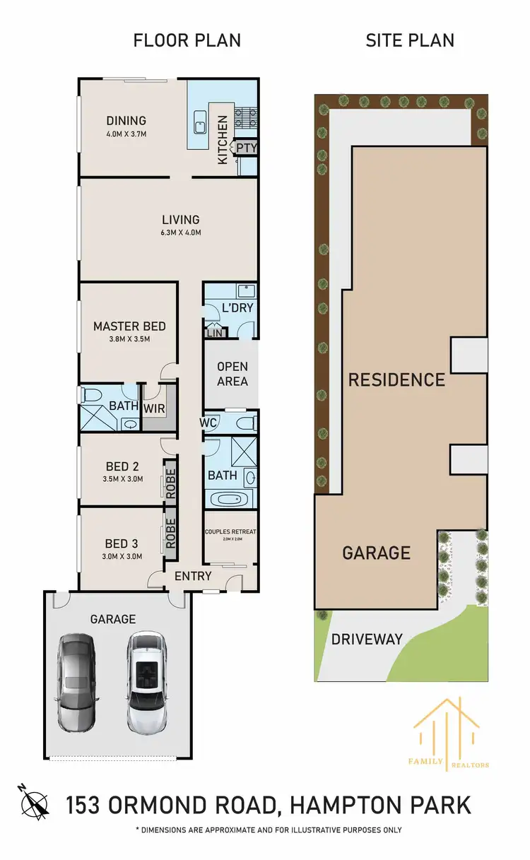 Floorplan of Homely house listing, 153 Ormond Road, Hampton Park VIC 3976
