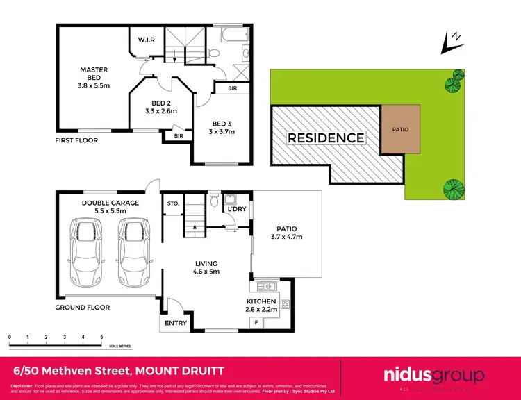 Floorplan of Homely townhouse listing, 6/50 Methven Street, Mount Druitt NSW 2770