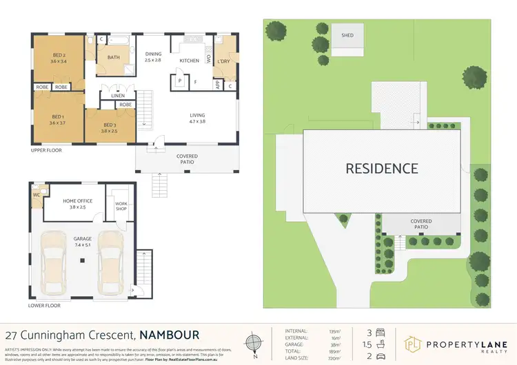 Floorplan of Homely house listing, 27 Cunningham Crescent, Nambour QLD 4560
