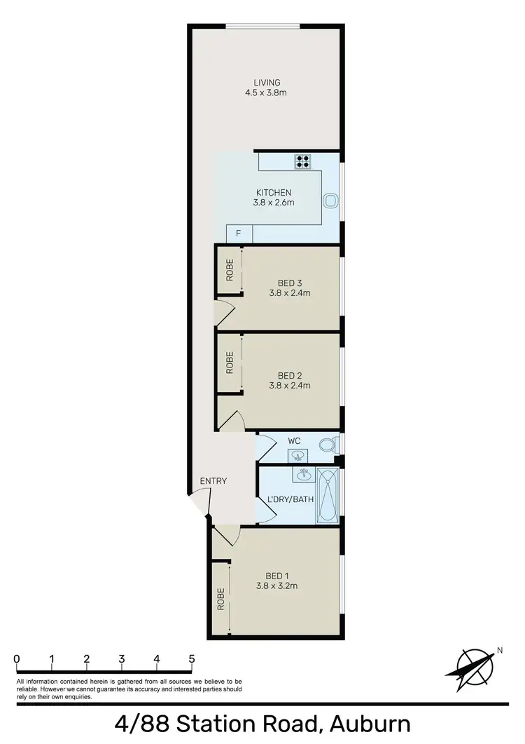 Floorplan of Homely unit listing, 4/88 Station Road, Auburn NSW 2144