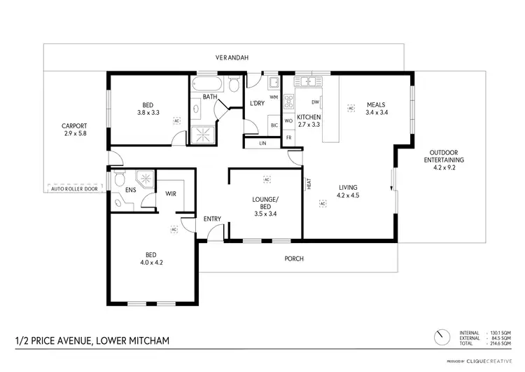 Floorplan of Homely house listing, 1/2 Price Avenue, Lower Mitcham SA 5062