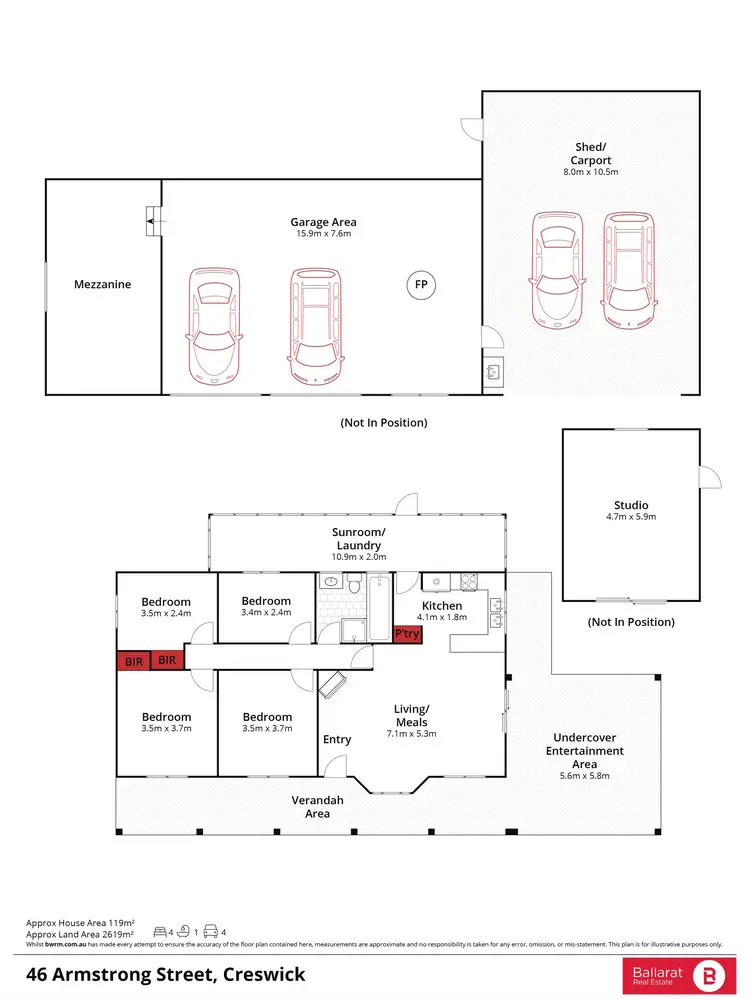 Floorplan of Homely house listing, 46 Armstrong Street, Creswick VIC 3363