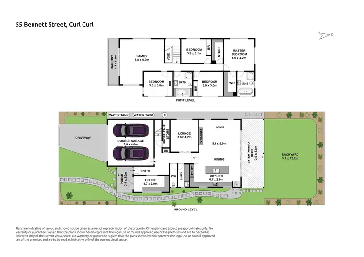 Floorplan of Homely house listing, 55 Bennett Street, Curl Curl NSW 2096