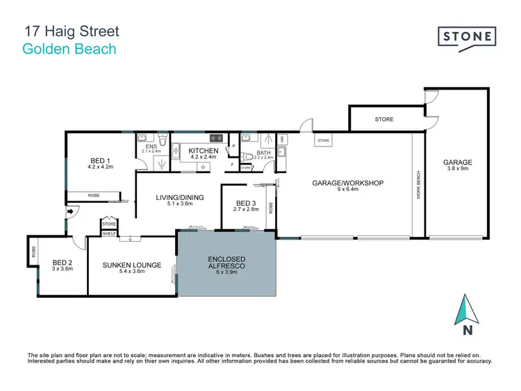 Floorplan of Homely house listing, 17 Haig Street, Golden Beach QLD 4551