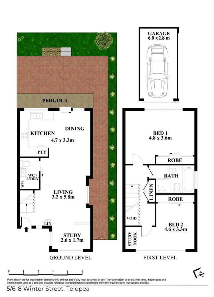 Floorplan of Homely townhouse listing, 5/6-8 Winter Street, Telopea NSW 2117