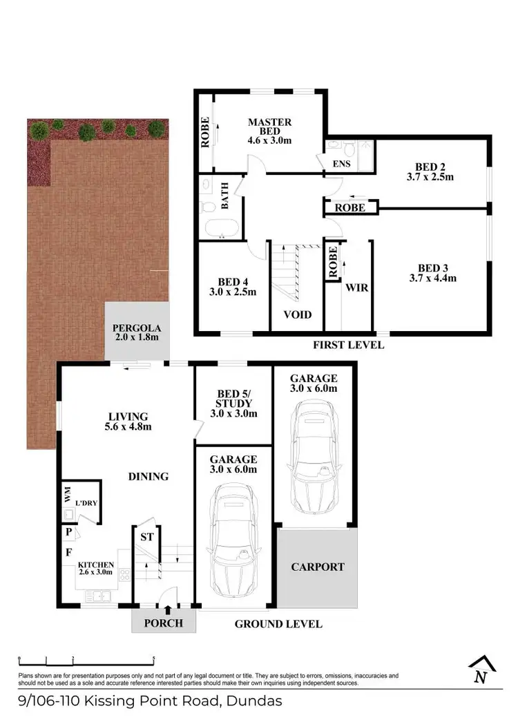 Floorplan of Homely townhouse listing, 9/106-110 Kissing Point Road, Dundas NSW 2117