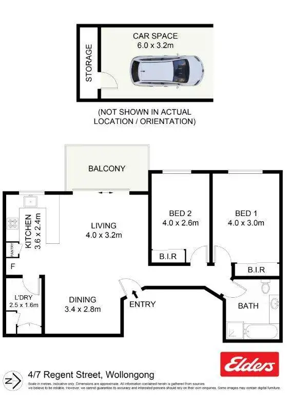 Floorplan of Homely unit listing, 4/7 Regent Street, Wollongong NSW 2500