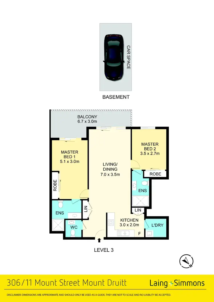 Floorplan of Homely unit listing, 306/11 Mount Street, Mount Druitt NSW 2770