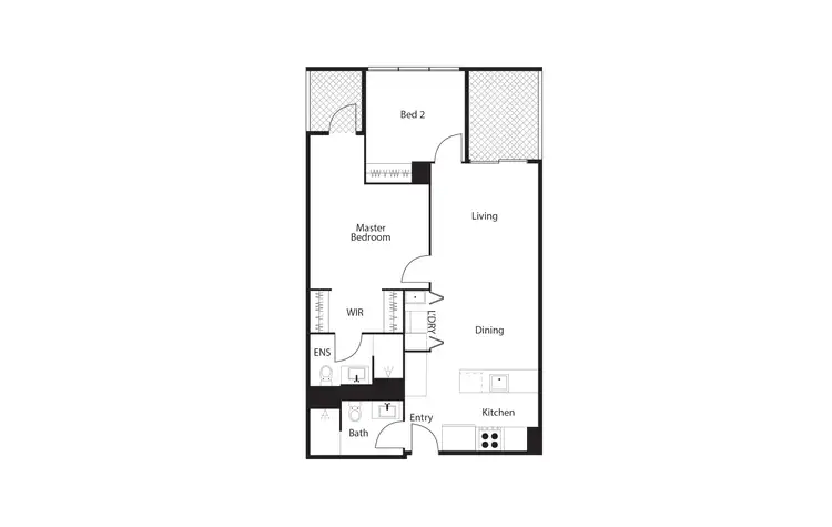 Floorplan of Homely unit listing, 421/83 Cooyong Street, Reid ACT 2612