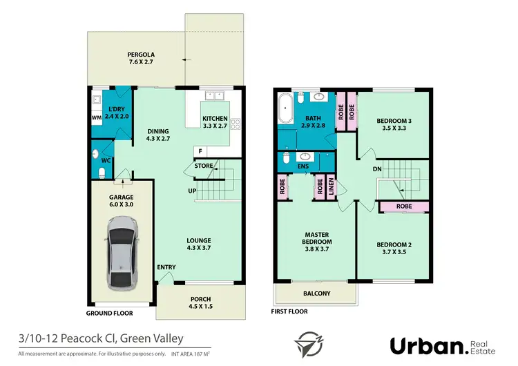 Floorplan of Homely townhouse listing, 3/10-12 Peacock Close, Green Valley NSW 2168