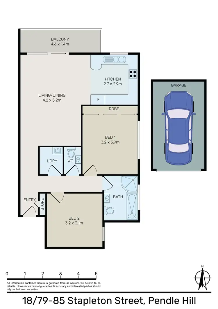 Floorplan of Homely apartment listing, 18/79-85 Stapleton Street, Pendle Hill NSW 2145