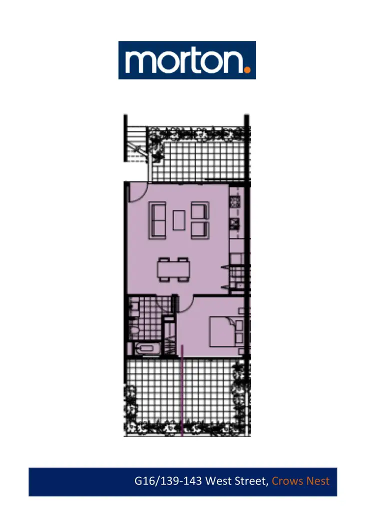 Floorplan of Homely apartment listing, G16/139-143 West Street, Crows Nest NSW 2065