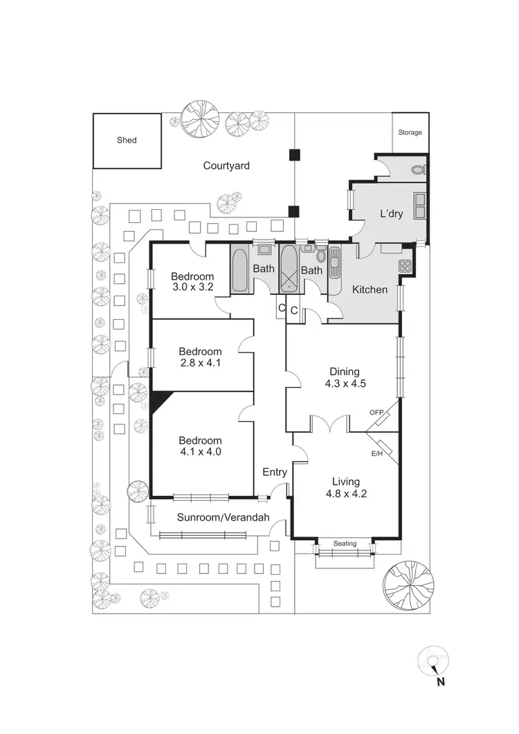 Floorplan of Homely house listing, 61 Milton Street, Elwood VIC 3184