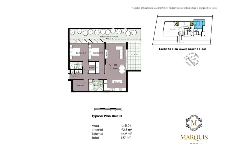 Floorplan of Homely apartment listing, G01/28 -32 Dumaresq Street, Gordon NSW 2072