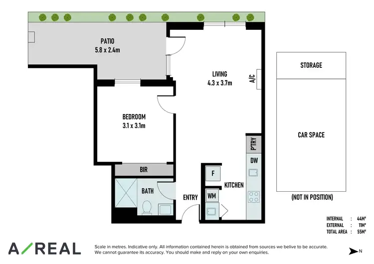 Floorplan of Homely apartment listing, g02/575 North Road, Ormond VIC 3204